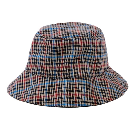 NWT RAG & BONE Bucket Hat Houndstooth MultiColor One Size Wool Blend $145 main image 4